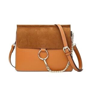 Boutique Brown faux suede/ leather bag